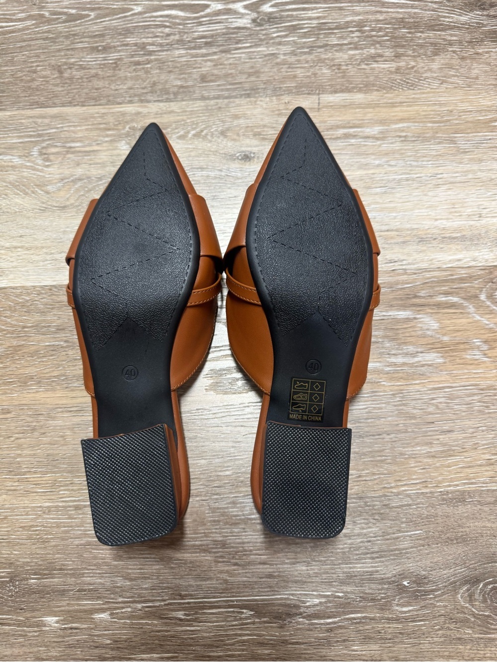 Backless slip on mule in brown - Picture 6 of 12